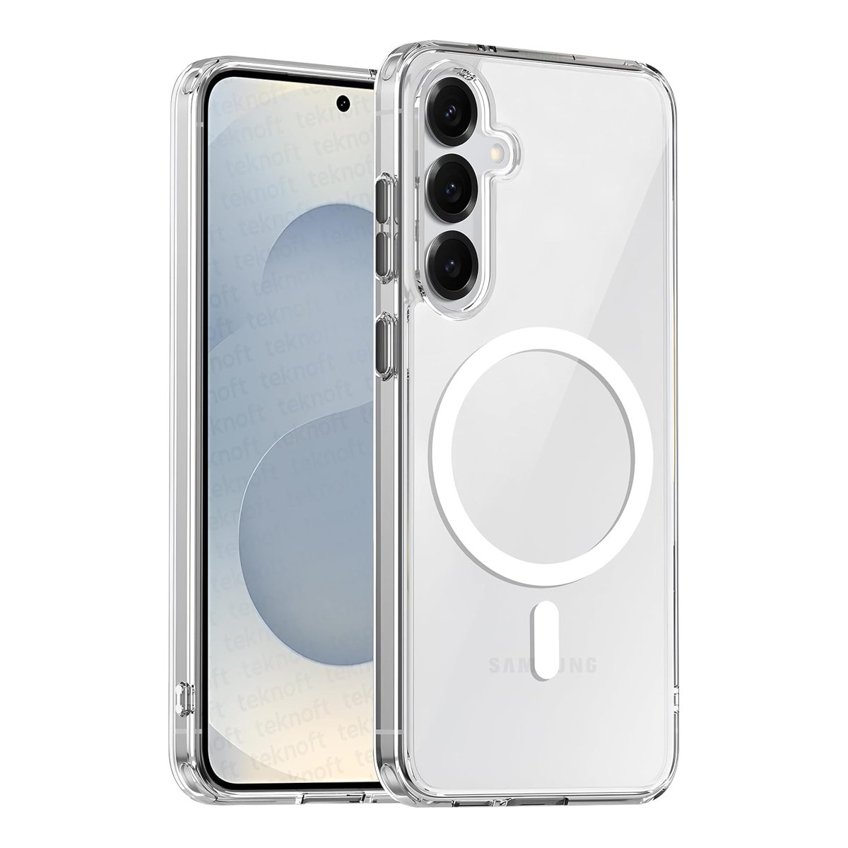 Teknoft Samsung Galaxy S25 Plus için Origin Serisi Magsafe ile Uyumlu Yükseltilmiş Lens Çerçeveli ve