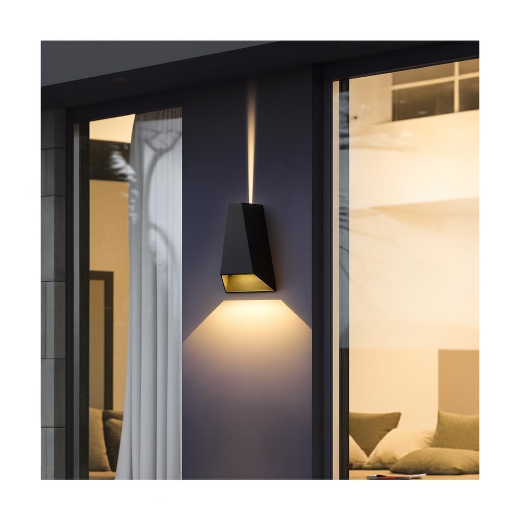 Malta 6W Çift Taraflı LED Aplik – 3200K Sıcak Işık, 220V, 350 Lümen, IP54 Su Geçirmez, 110x175 mm, 100° Işık Açısı