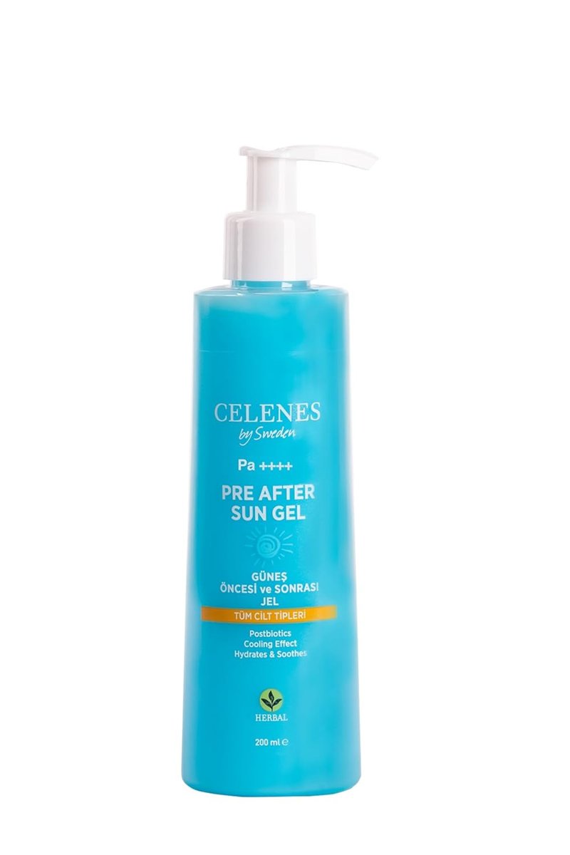 Celenes Herbal Güneş Öncesi ve Sonrası Nemlendirici ve Ferahlatıcı Jel