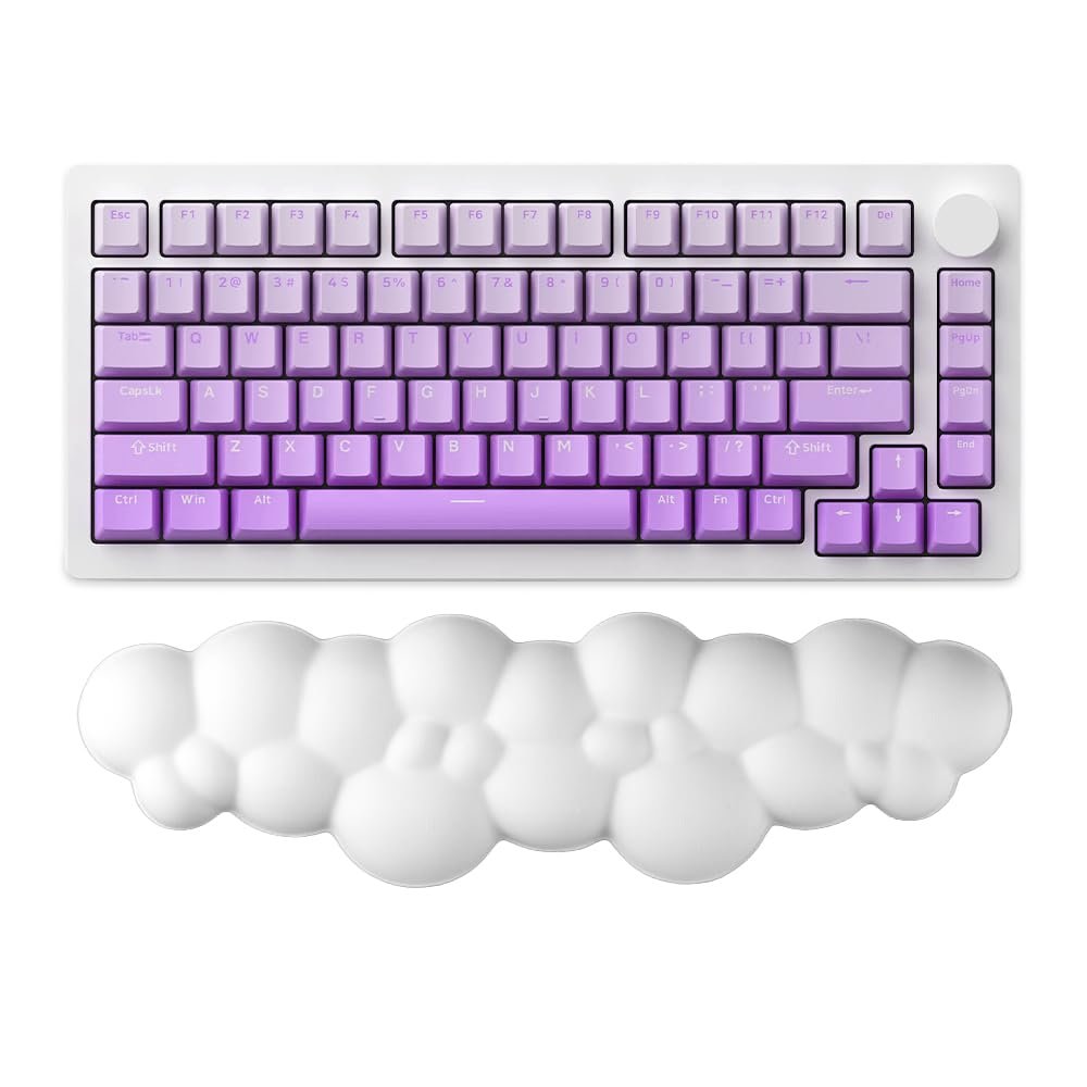 GoLite Bulut Şekilli Klavye Bilek Desteği Ergonomik  Konforlu Memory Foam Kaymaz Taban Bilek Yastığı