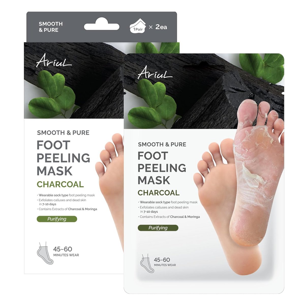 Ariul Smooth  Pure Foot Peeling Mask Purifying 2 pairs - Derinlemesine Arındırıcı Ayak Peeling Maske