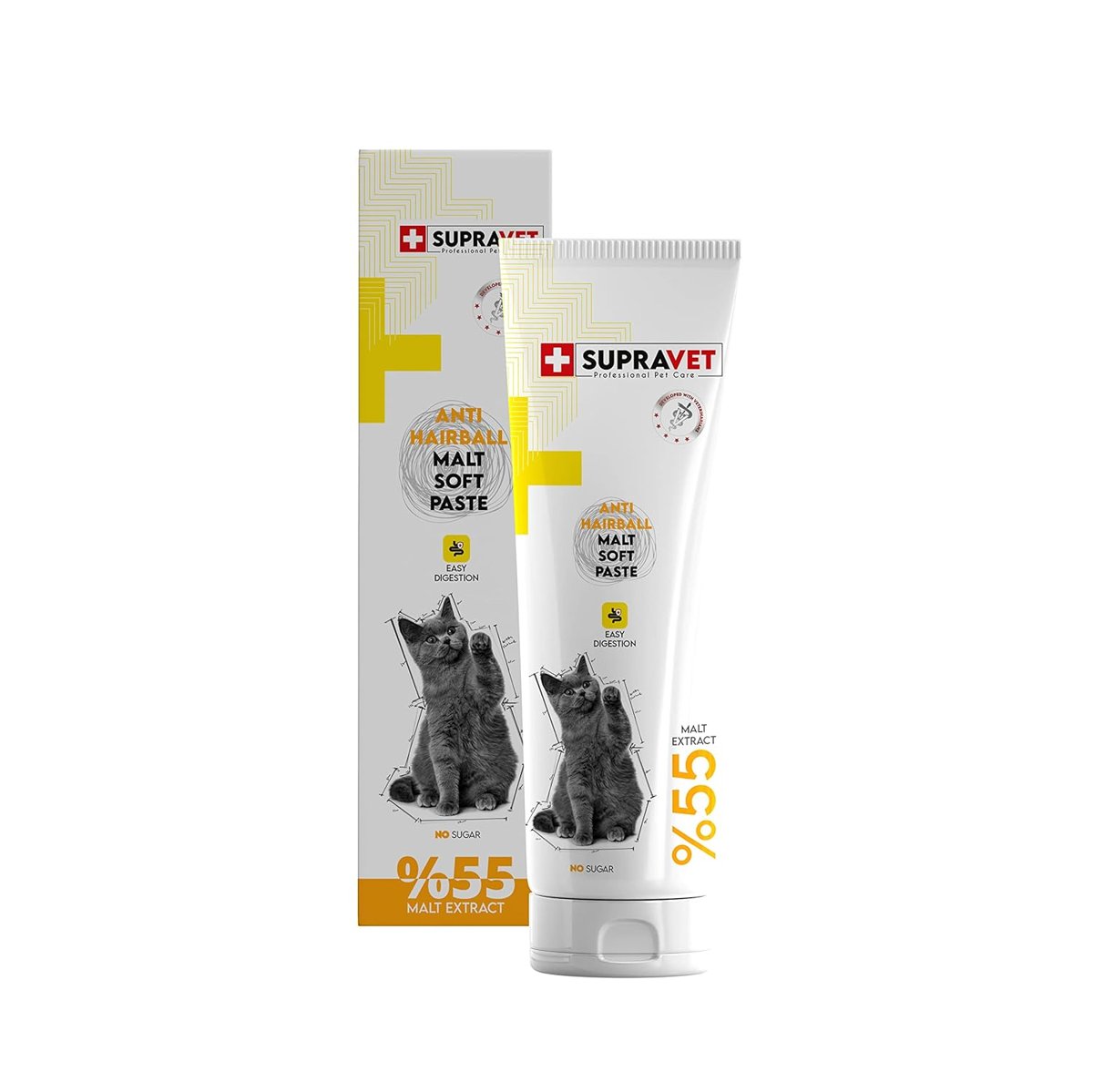 Supravet Anti-Hairball Malt Kedi Macunu 100 gr Tüy Yumağı Engelleyici (%55 Extra Malt)