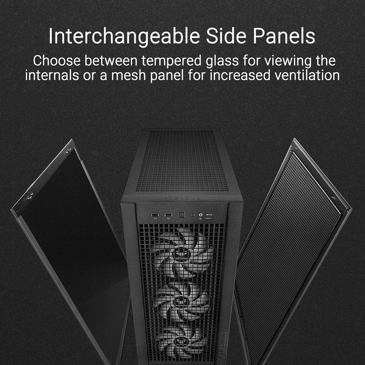 ASUS TUF GAMING GT302 TG ARGB MAKSİMUM SOĞUTMA SÖK TAK ÜST VE YAN PANELLER GİZLENMİŞ ANAKART BAĞLANTI DESTEĞİ 4 ADET 140 X 28 MM FAN E ATX (12"x10.9"), ATX, Micro-ATX, Mini-ITX - BEYAZ KASA