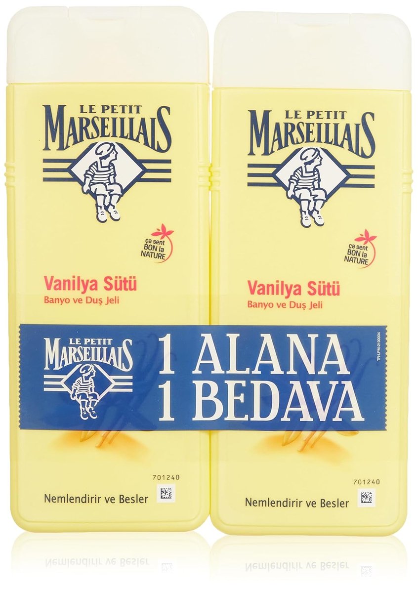 Le Petit Marseillais Vanilya Sütü Duş Jeli 400 Ml x 2 adet