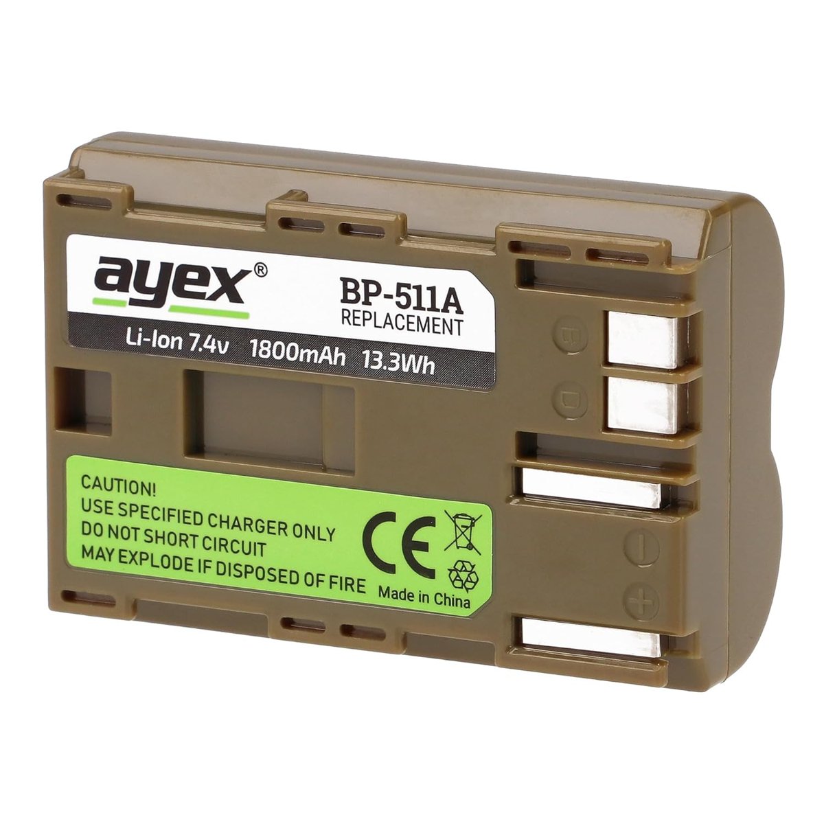 Ayex BP-511A Batarya, Canon 50D 40D 30D 20D 10D 5D 1D İle Uyumlu