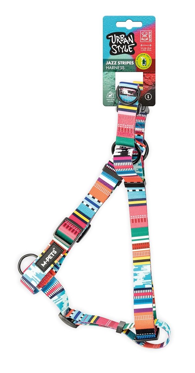 M-PETS URBAN STYLE JAZZ STRIPES GÖĞÜS TASMASI (L)