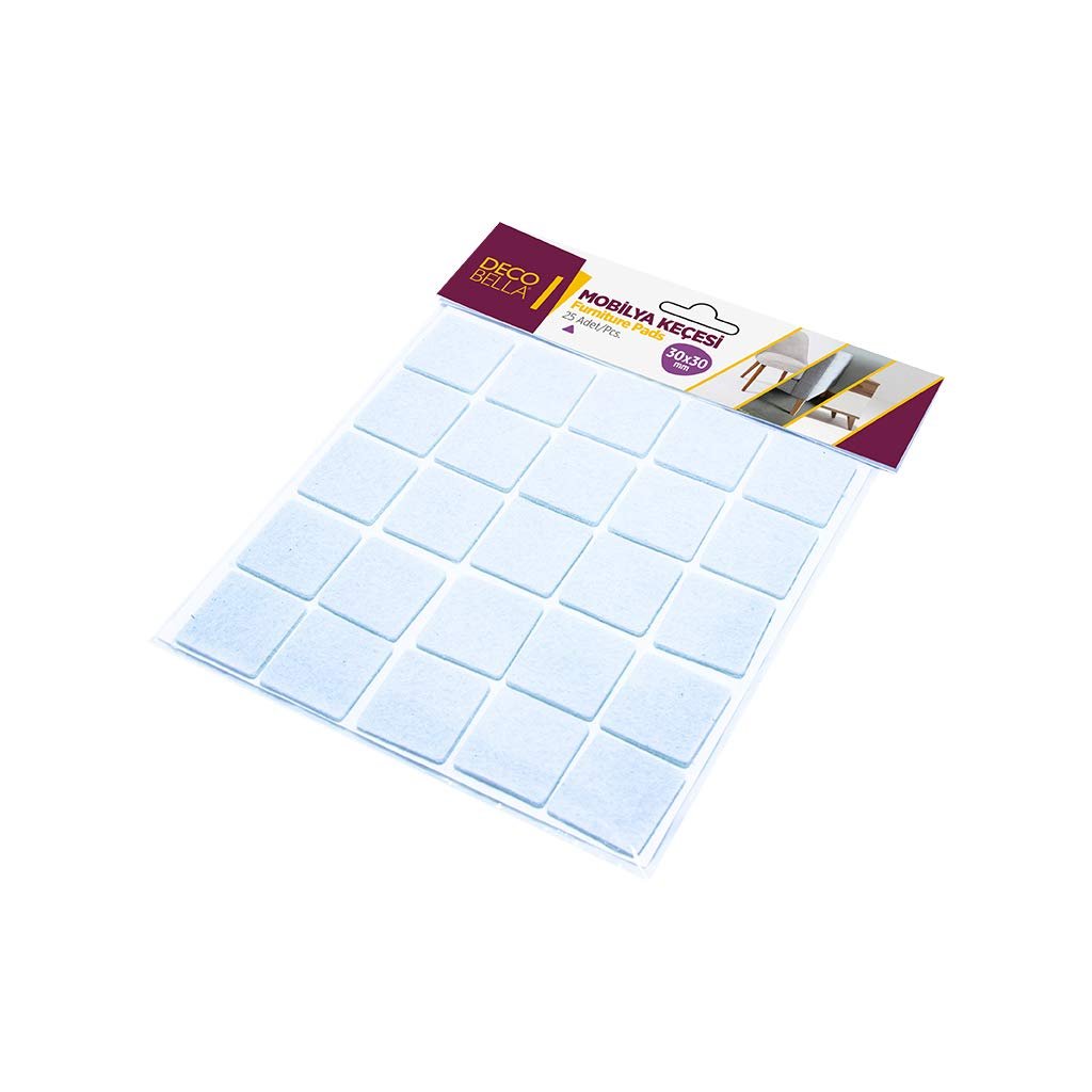 DecoBella 30x30 mm Kare Keçe