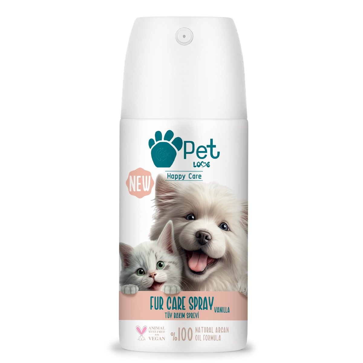 PET LOVE Tüy Bakım Spreyi, Vanilya, 150 Mililitre
