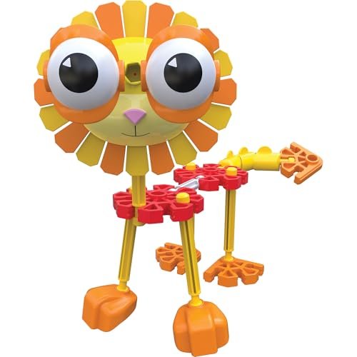 Kid K'Nex 85613 Bina Seti-21 Parça Yaş 3+ Okul Öncesi Eğitici Oyuncak K'NEX Safari Mates İnşaat Seti 21 Parça Yaş 3+ Eğitici Oyuncaklar Okul Öncesi, Çok Renkli