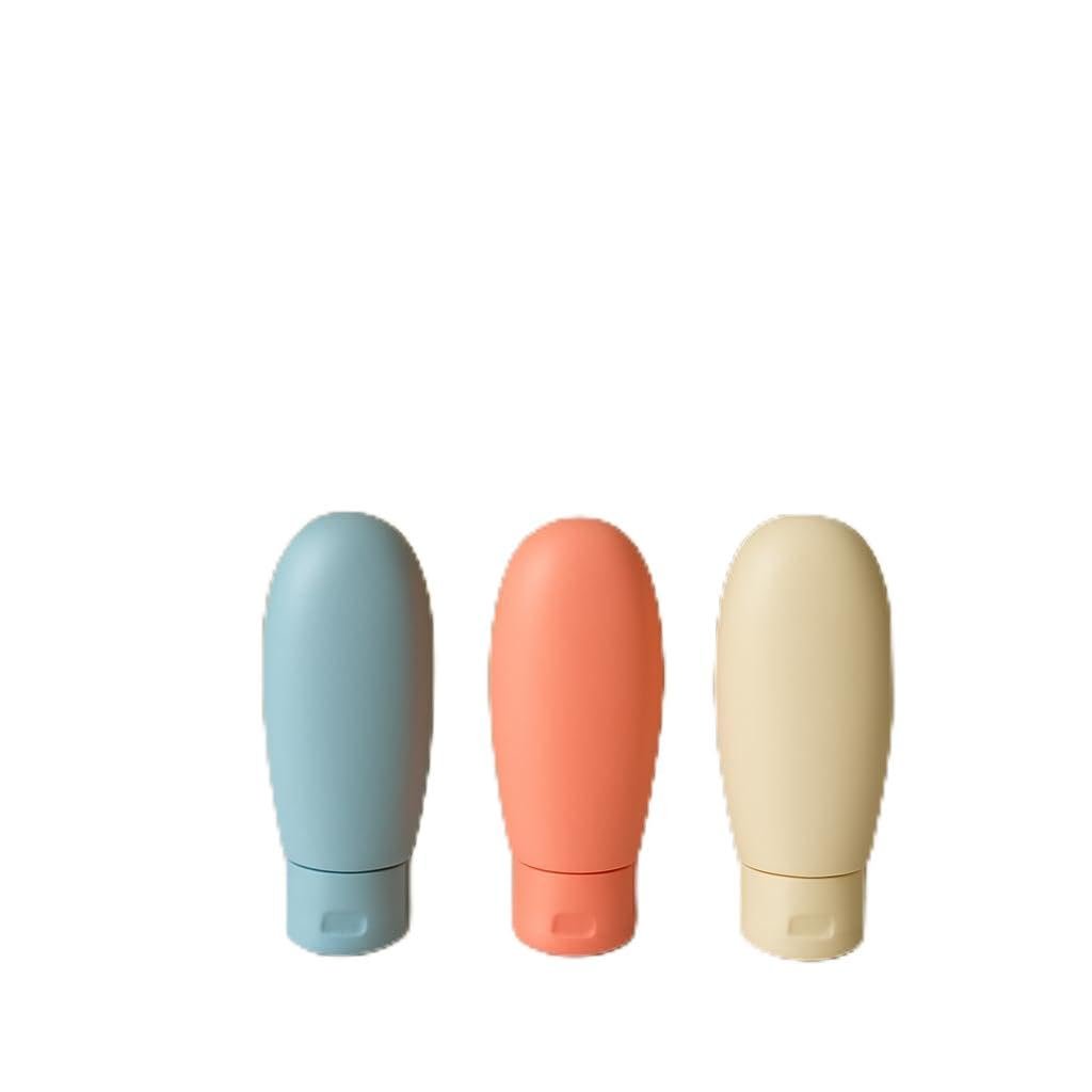 Vios Store Travel Boy 60 ml Seyahat Tipi Şampuan Şişesi Seti – Sızdırmaz, Yeniden Doldurulabilir Silikon Kap – TSA Uyumlu