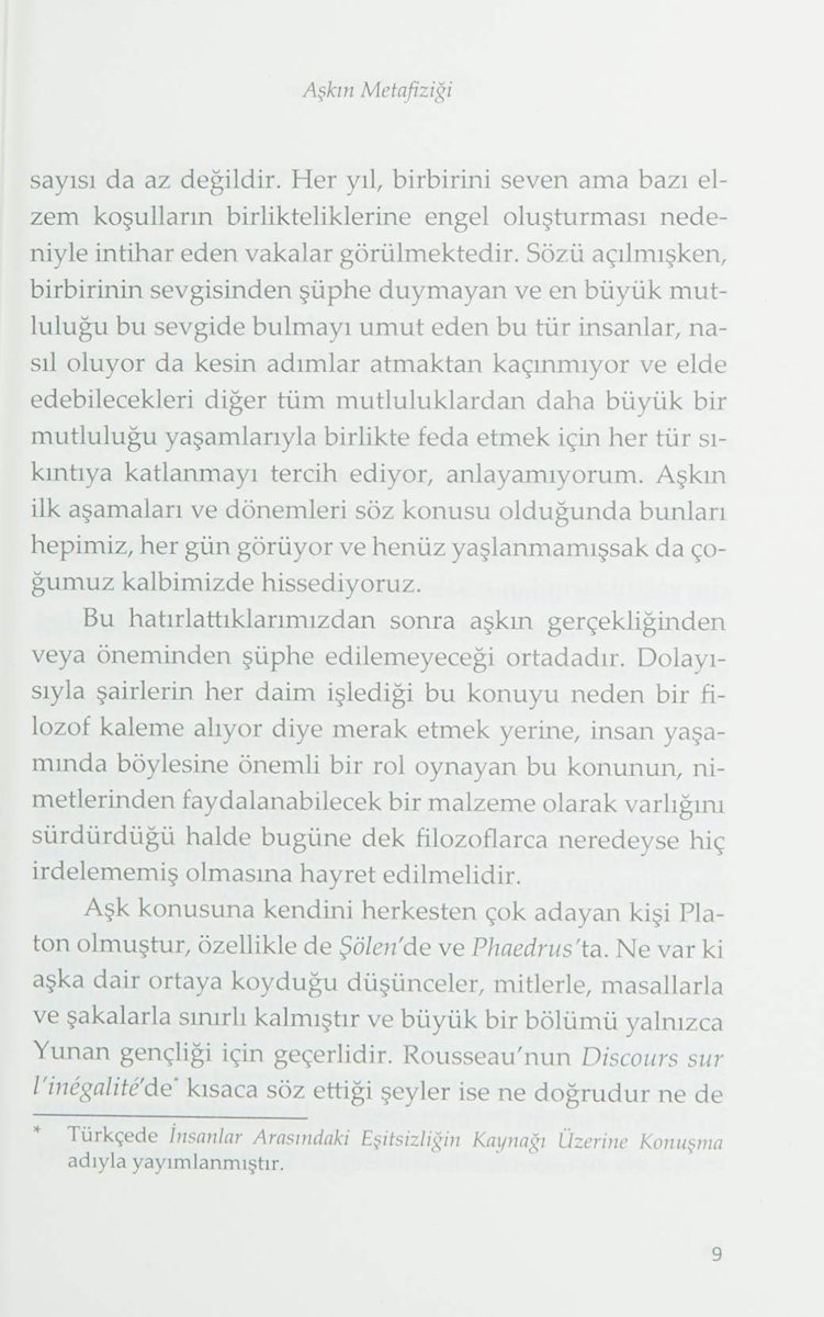 Aşkın Metafiziği