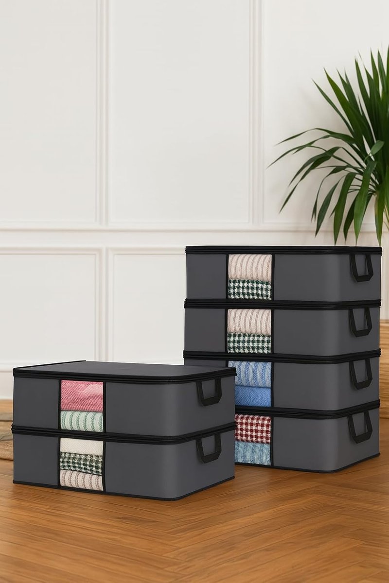 Pencereli Baza Hurç Baza Altı Düzenleyici Set (64 * 45 * 22 Cm, Adet, 6)