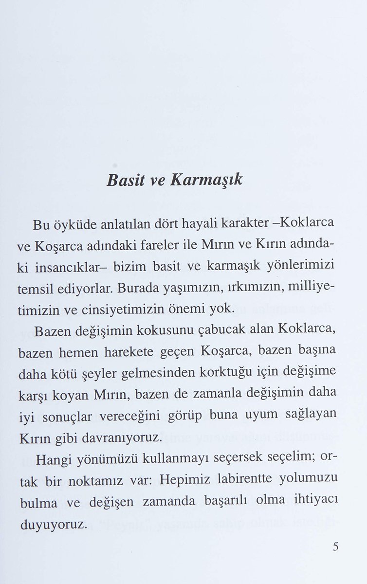 Peynirimi Kim Kaptı?: İşinizde ve Özel Yaşamınızda Değişime Uyum Sağlamanın Etkili Bir Yolu