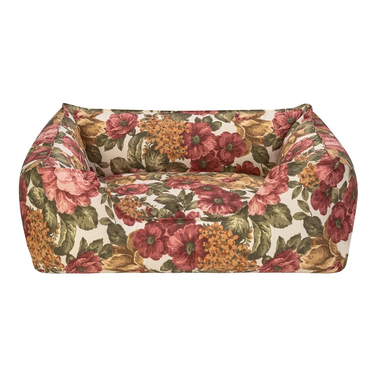 Pet Comfort Alpha Merta Gül Desenli Köpek Yatağı M 65x80cm