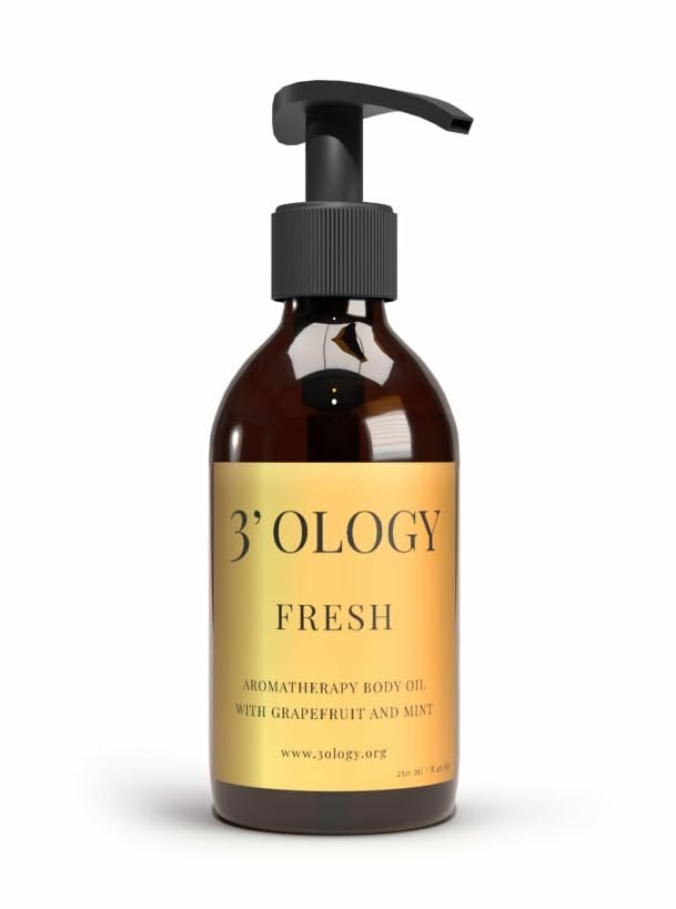 3'OLOGY Aromatherapy Body Oil With Grapefruit And Mint, 250 ml