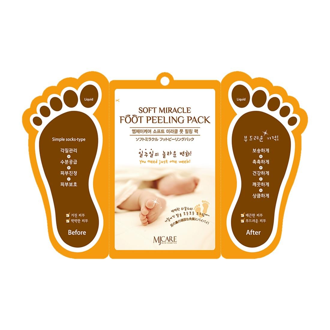 Mjcare Miracle Çorap Tipi Ayak Peeling Maskesi