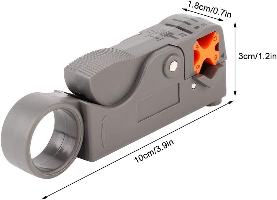 AEE® Mini Kablo Sıyırma Pensesi – Ayarlanabilir Rotary Wire Stripper, Koaksiyel Kablo Soyucu, RJ45 RJ11 Cat5 Cat6 Uyumlu