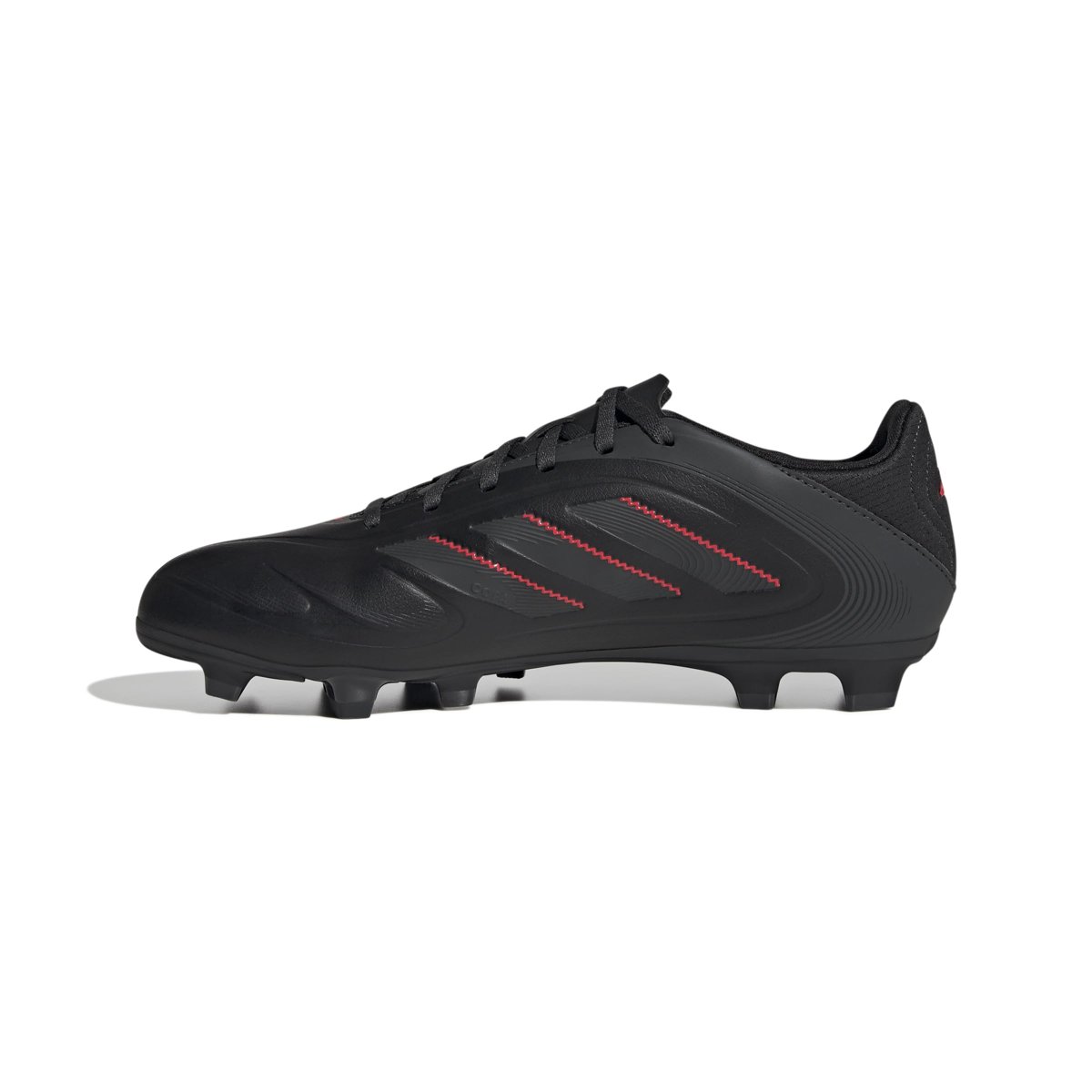 adidas COPA PURE III CLUB FG/MG Unisex Yetişkin Futbol Ayakkabısı (Sert Zemin), CBLACK/CARBON/LUCRED, 38 2/3 EU