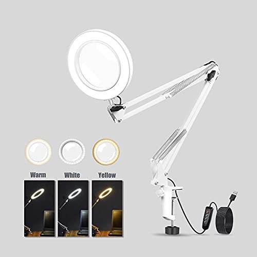 Valkyrie Katlanabilir Ayarlanabilir LED Işıklı Masaüstü Büyüteç