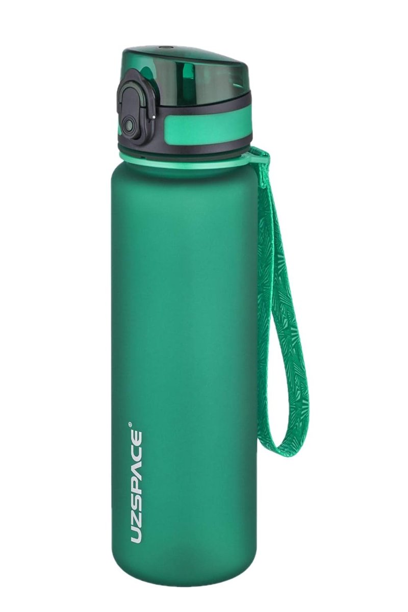 Uzspace 500 ml Tritan Su Matarası 13 farklı Renk Softtouch Koyu Yeşil