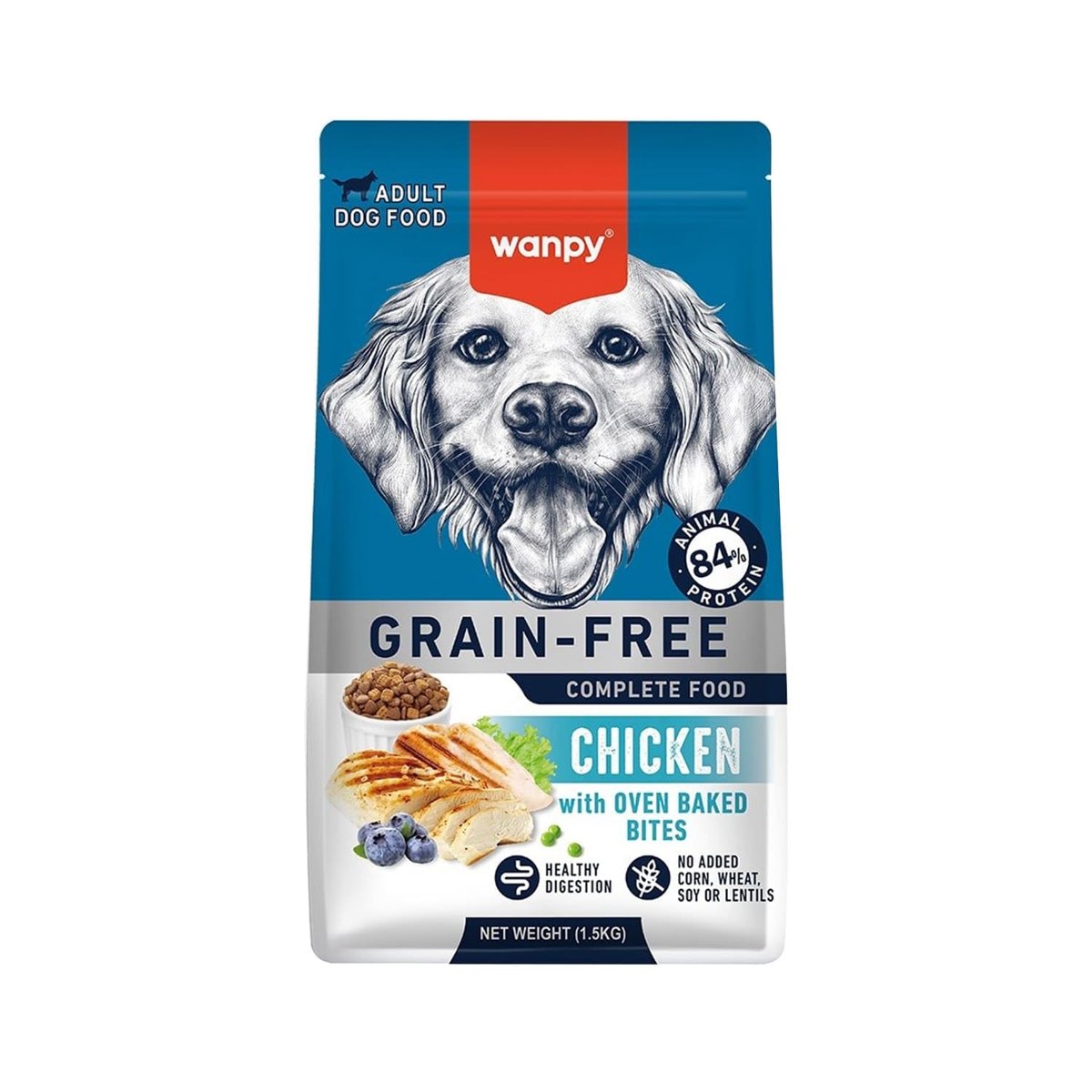 Wanpy Tavuklu Tahılsız Yetişkin Köpek Maması 1,5kg