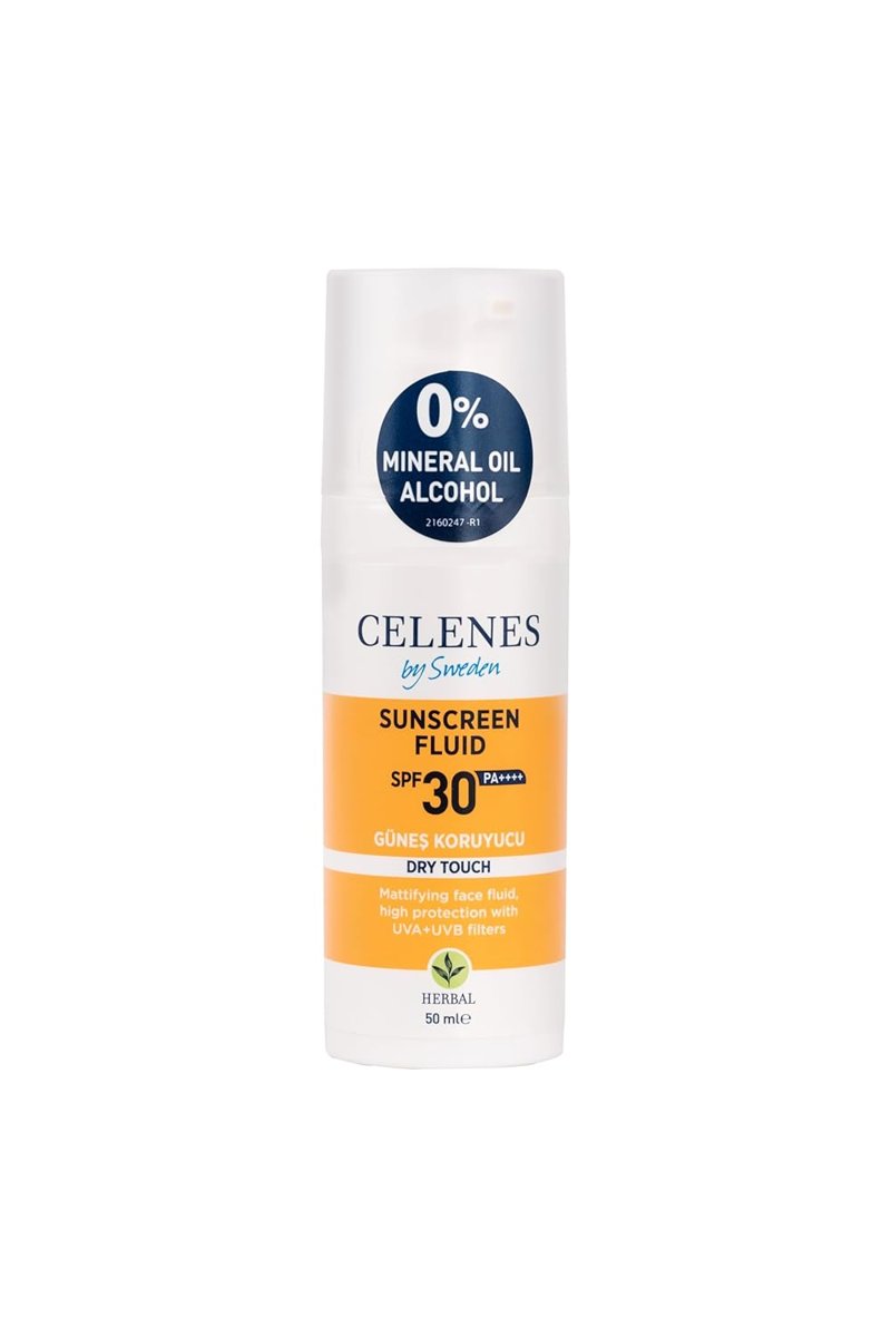 Celenes Dry Touch Yüksek Korumalı Yüz ve Dekolte Güneş Kremi, 30 Spf, 50 ml