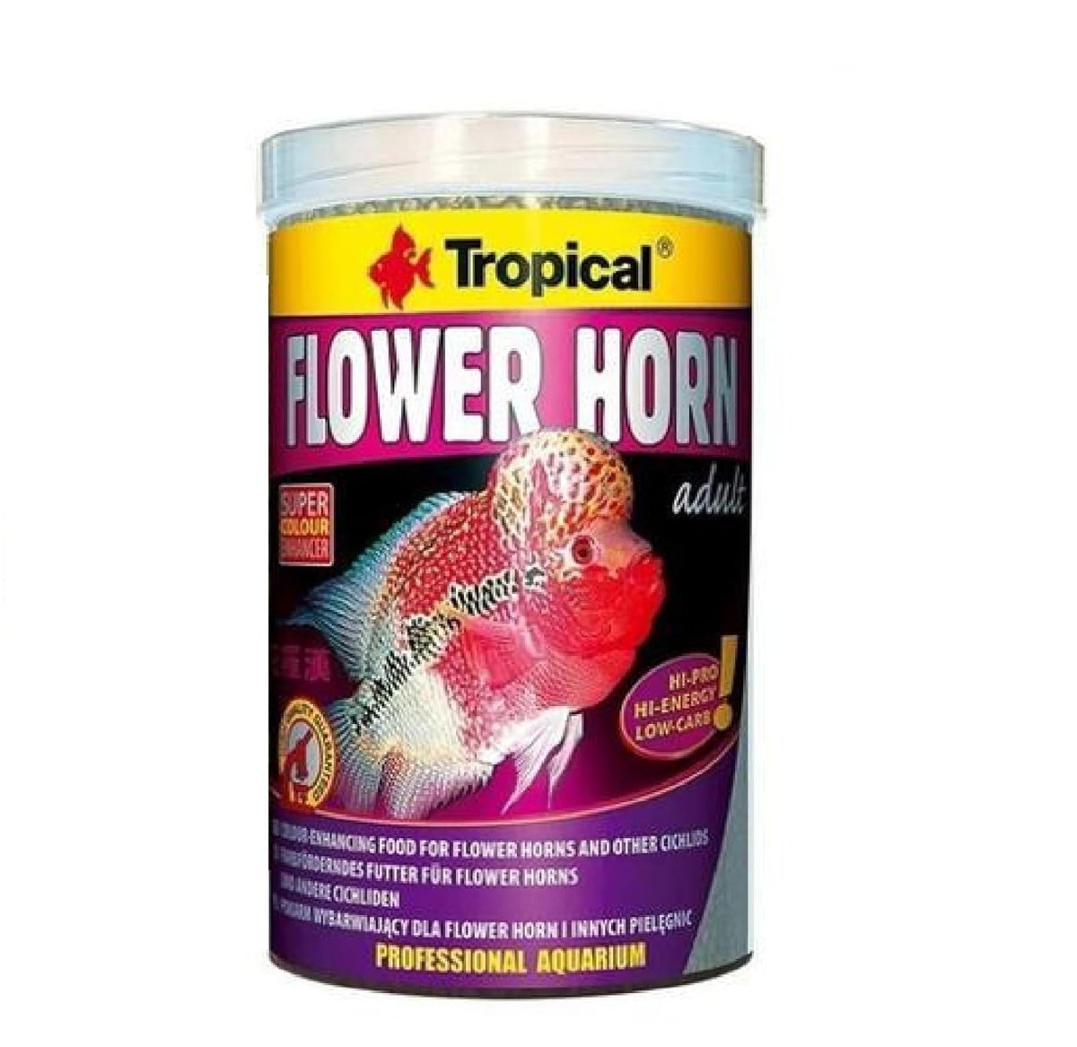 Tropical Flower Horn Adult Pellet 1000 ml