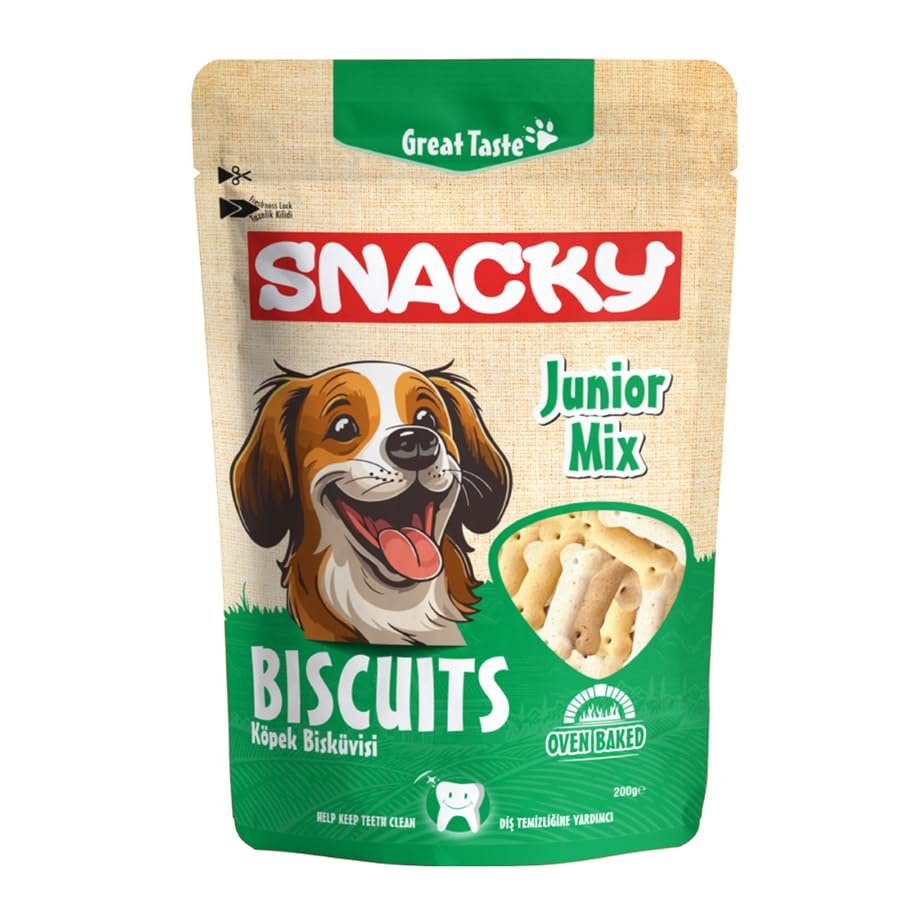 Snacky Junior Mix Yavru Köpek Ödül Bisküvisi 200 Gr