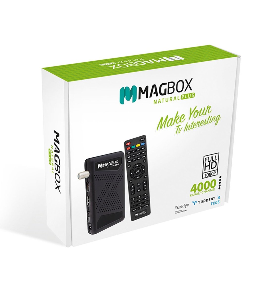 MAGBOX Natural Plus Full Hd + Usb Mini Hd Uydu Alıcısı Tkgsli + Youtubelu