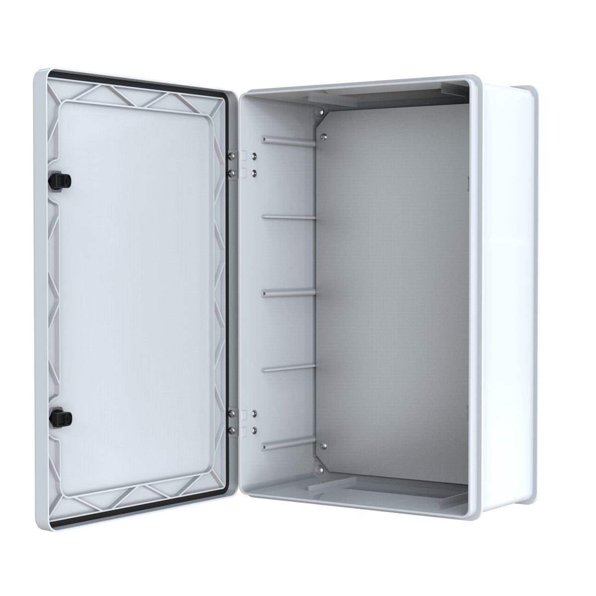 YAVUZ Abs Pano 40 x 60 x 24.2 cm Taban Saclı IP65 Plastik Pano Montaj Plakalı Elektrik Kutusu Pano Darbeye Dayanıklı Dış Ortam Muhafaza Kutusu ABS Pano POLİ 046