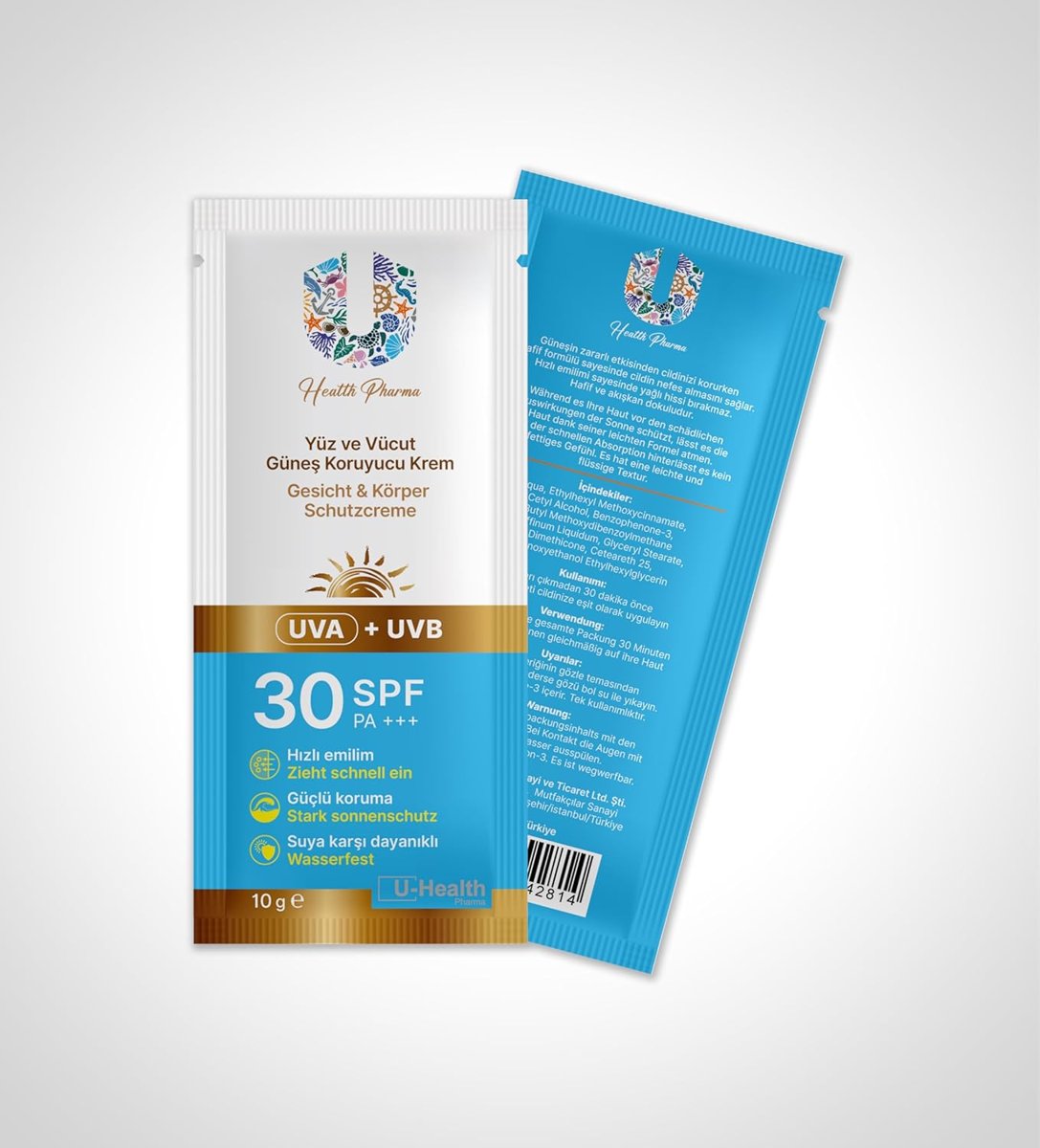 U Health Güneş Kremi 30 SPF 5 Adet 10 Gr