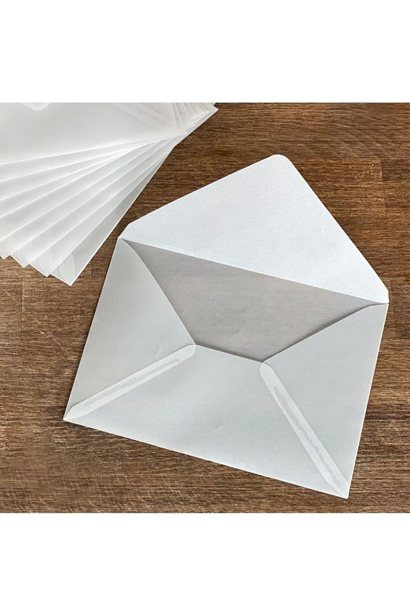 Bimotif Beyaz Transparan Zarf, 13x18 Cm 5 Adet
