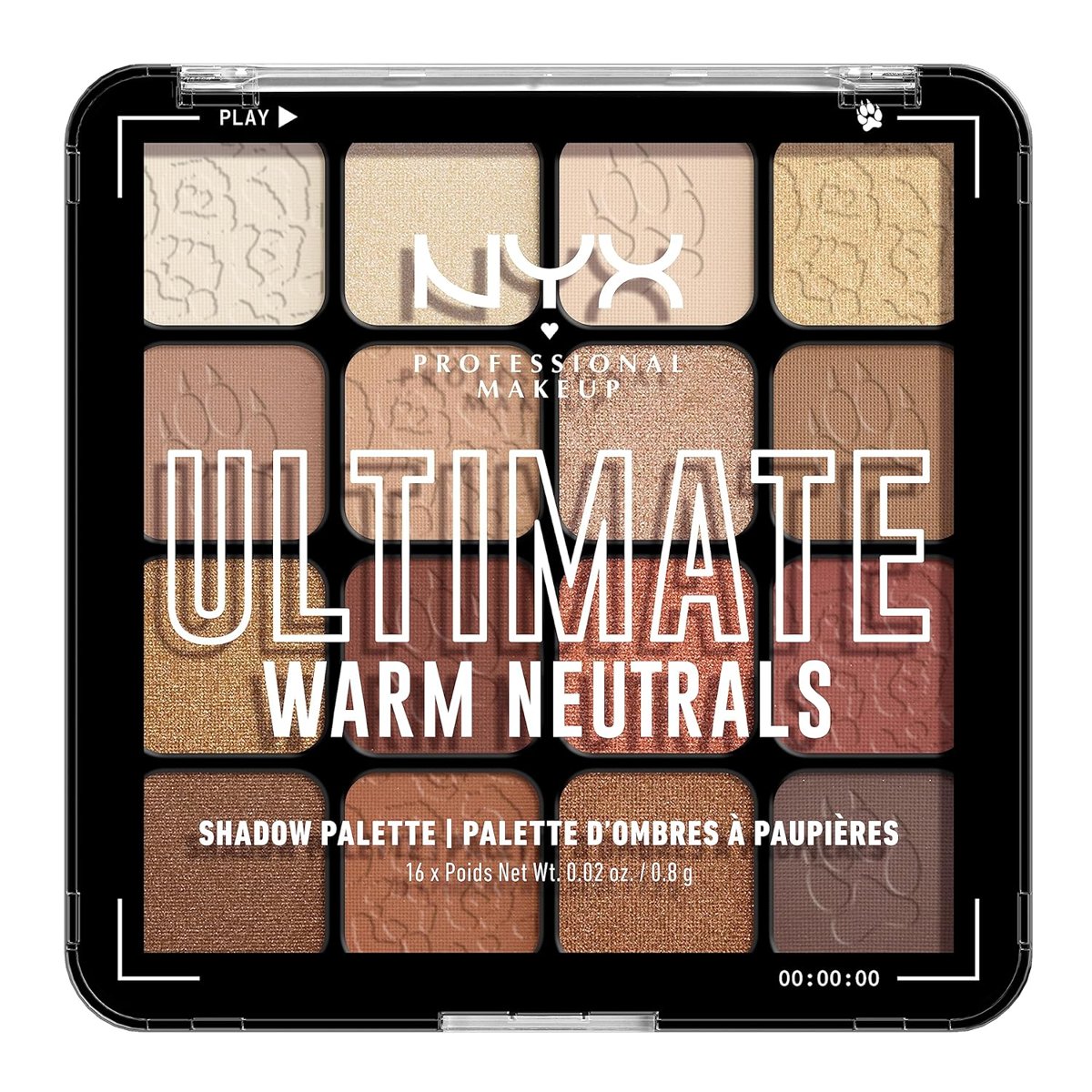 NYX PROFESSIONAL MAKEUP, Nihai Gölge Paleti, Göz Farı Paleti - Sıcak Nötrler