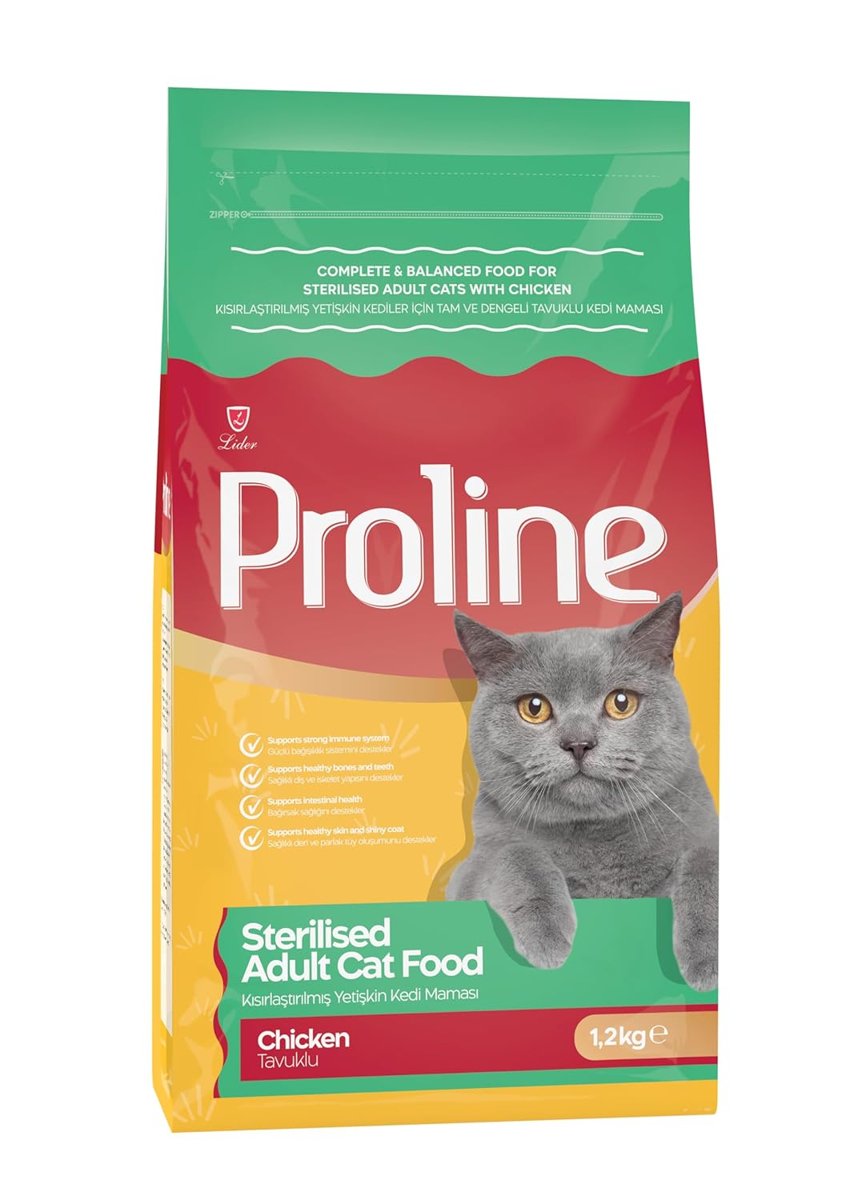 Proline Tavuk Etli Kısırlaştırılmış Kedi Maması 1.2 KG