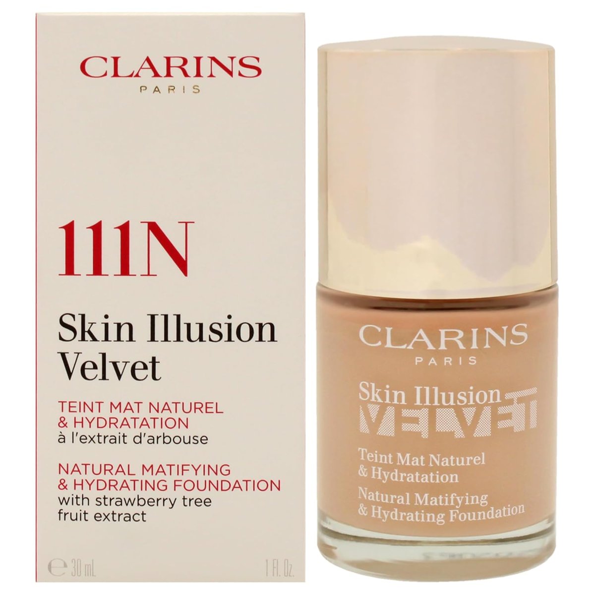 Clarins Skin Illusion Velvet 111 Matlaştırıcı Fondöten 30 ml