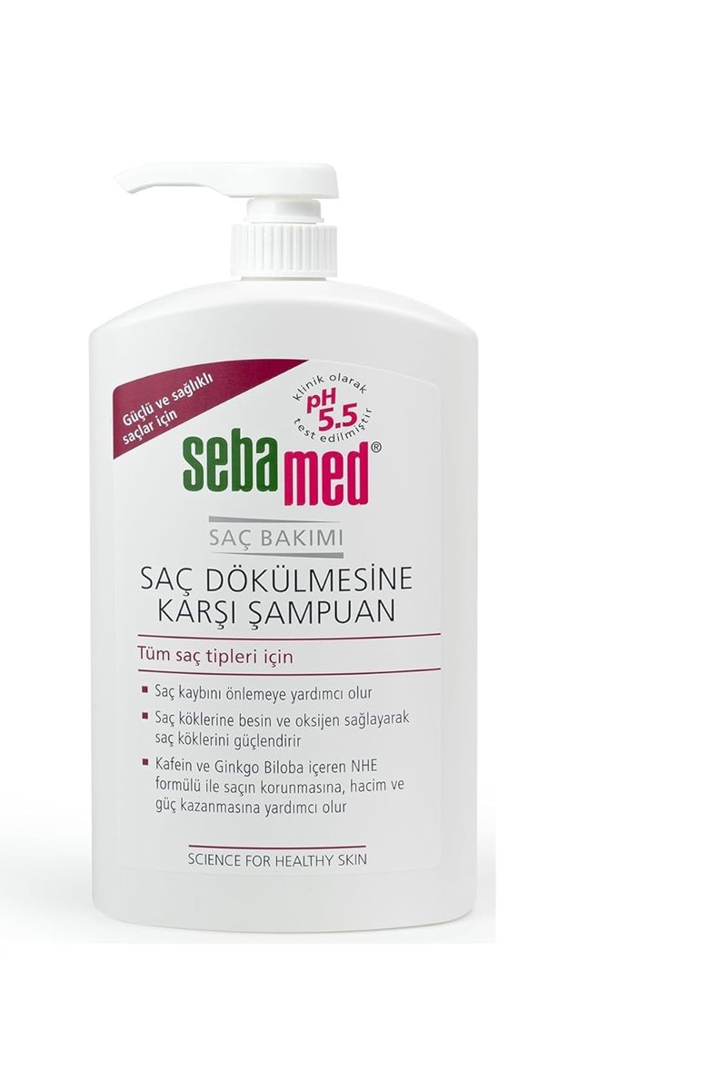 Sebamed Saç Dökülmesine Karşı Güçlendirici Etkili Kafein ve Ginkgo Biloba İçerikli Şampuan 1000 ml
