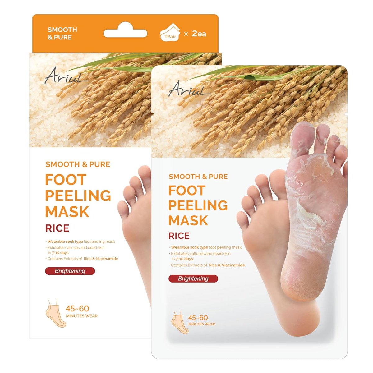 Ariul Smooth  Pure Foot Peeling Mask Nourishing 2 pairs - Çorap Tipi Yoğun Besleyici Ayak Peeling Ma