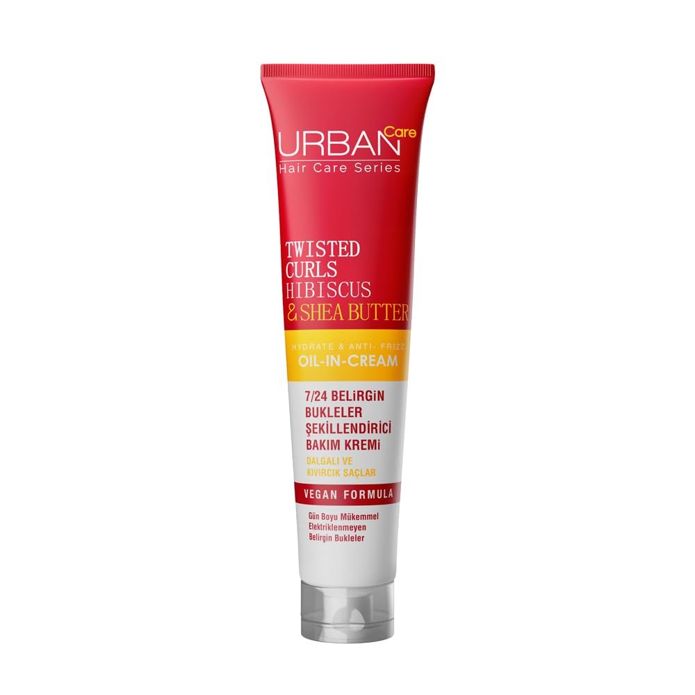 URBAN Care Twisted Curls Hibiscus  Shea Butter Kıvırcık ve Dalgalı Saçlara Özel Durulanmayan Bakım K
