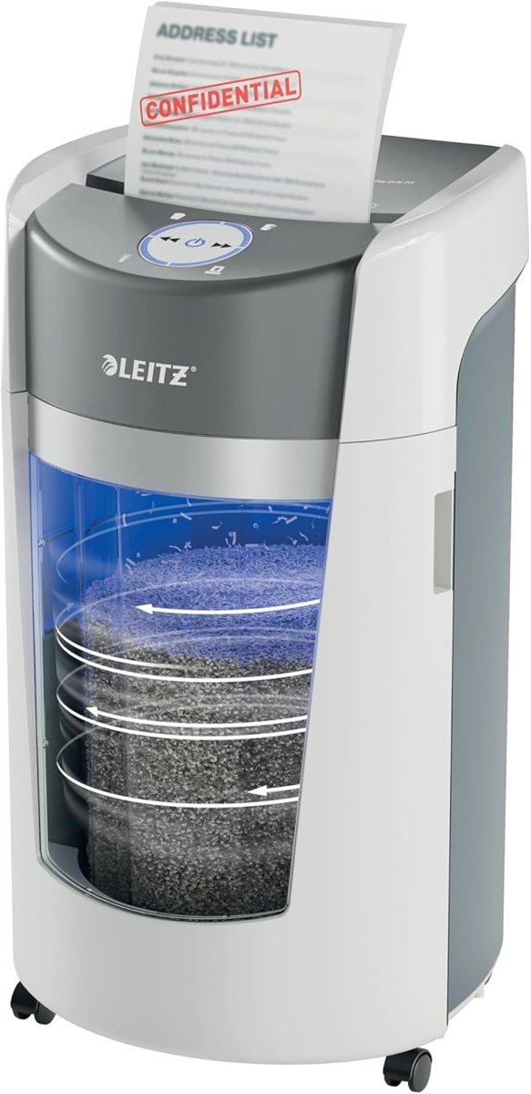 Leitz IQ OptiMax Office Mikro Kesim Evrak İmha Makinesi P5 35L
