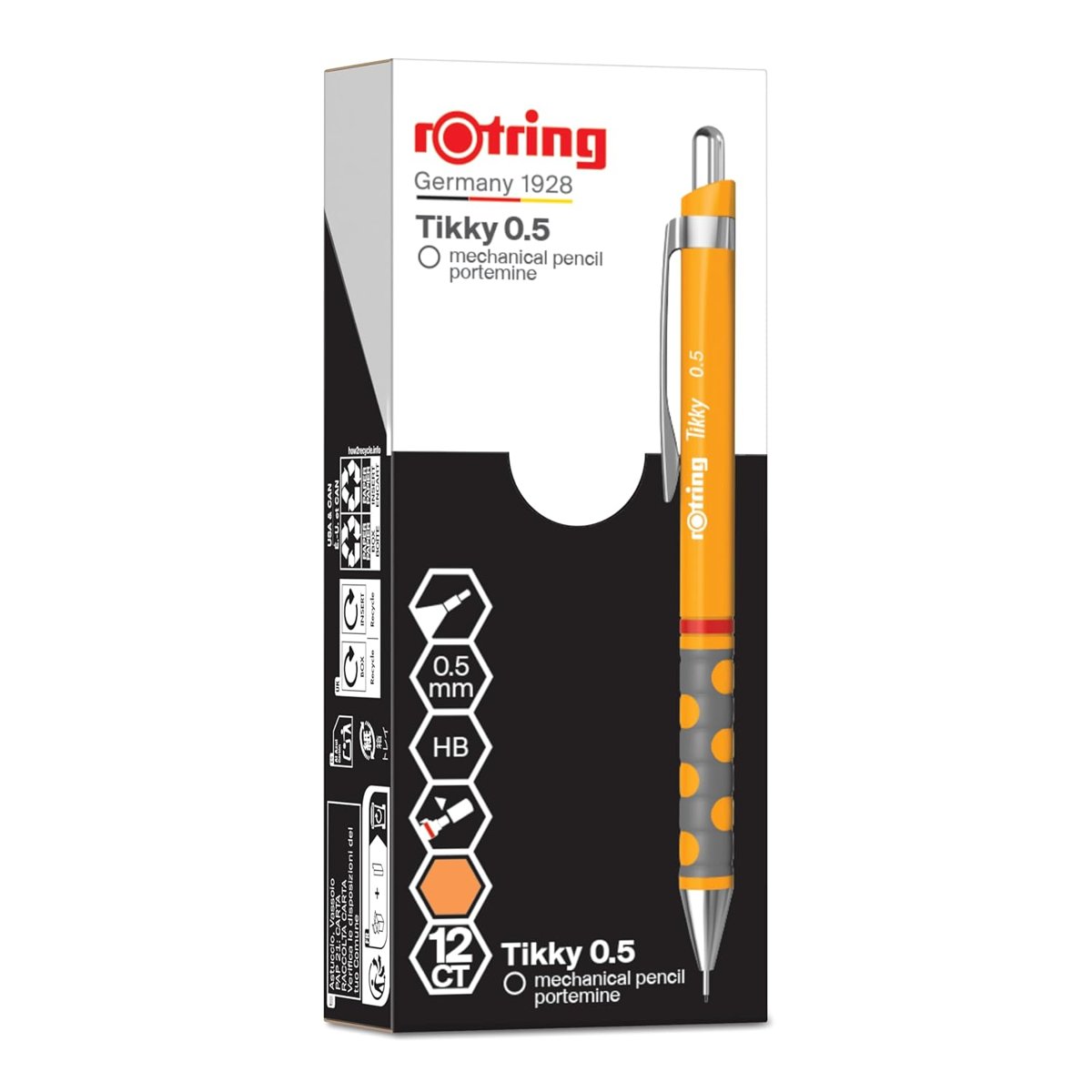 rOtring TIKKY Mekanik Kurşun Kalem, Mango Turuncu 0.5 mm