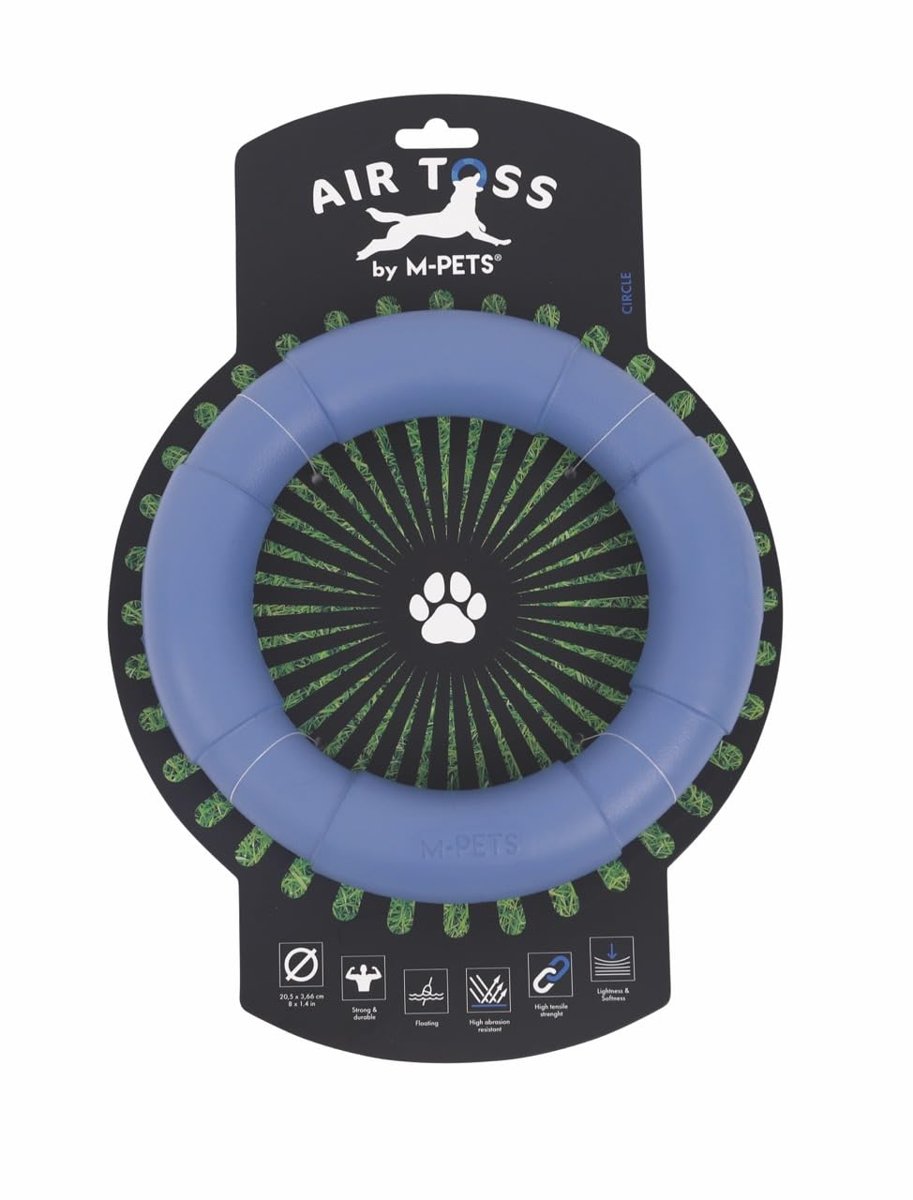 M-PETS AIR TOSS CİRCLE DAYANIKLI SUDA YÜZEN KÖPEK OYUNCAĞI BLUE