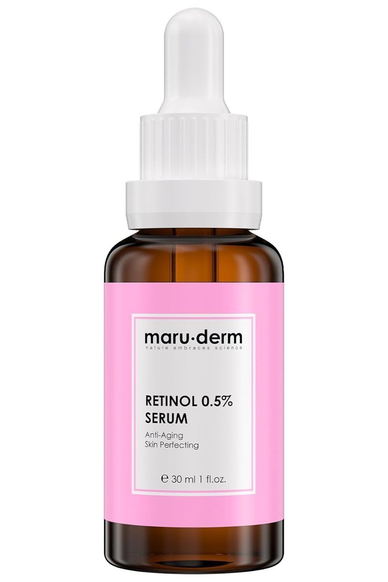 Maruderm Retinol%0.5 Cilt Yenileyici Bakım Serumu – Besleyici Bitkisel Yağlar & Seramid ile İnce Çizgi Karşıtı Yüz Serumu, 30 ML