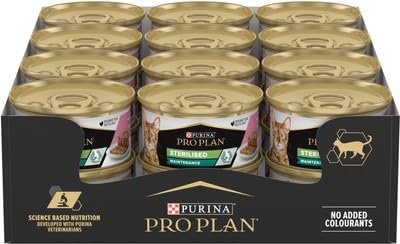Purina Pro Plan Sterilised Somonlu ve Ton Balıklı Konserve Yaş Kedi Maması, 85 Gram, 24 Adet