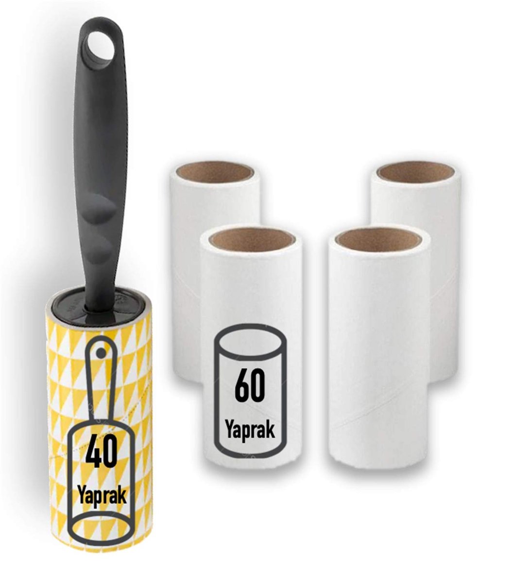 Bastis İplik Tüy Toplayıcı Rulo ve 4'lü Yedek Paket (280 Yaprak)