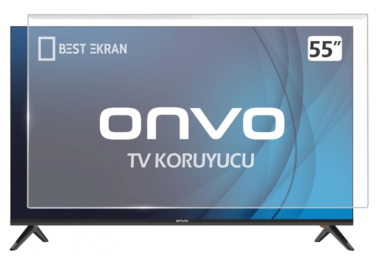 ONVO 55VQ90F3UA TV EKRAN KORUYUCU - Onvo 55" inç 140 Ekran Koruyucu Frameless Qled smart