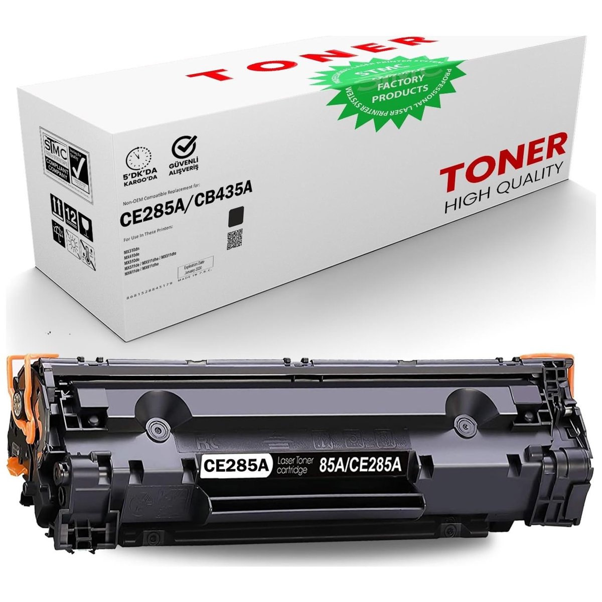 Tkz Lunatic HP Laserjet Uyumlu CE285A WB/P1100/P1102/P1102W/P1104/M1132 2000 Sayfa Kapasiteli Muadil Toner