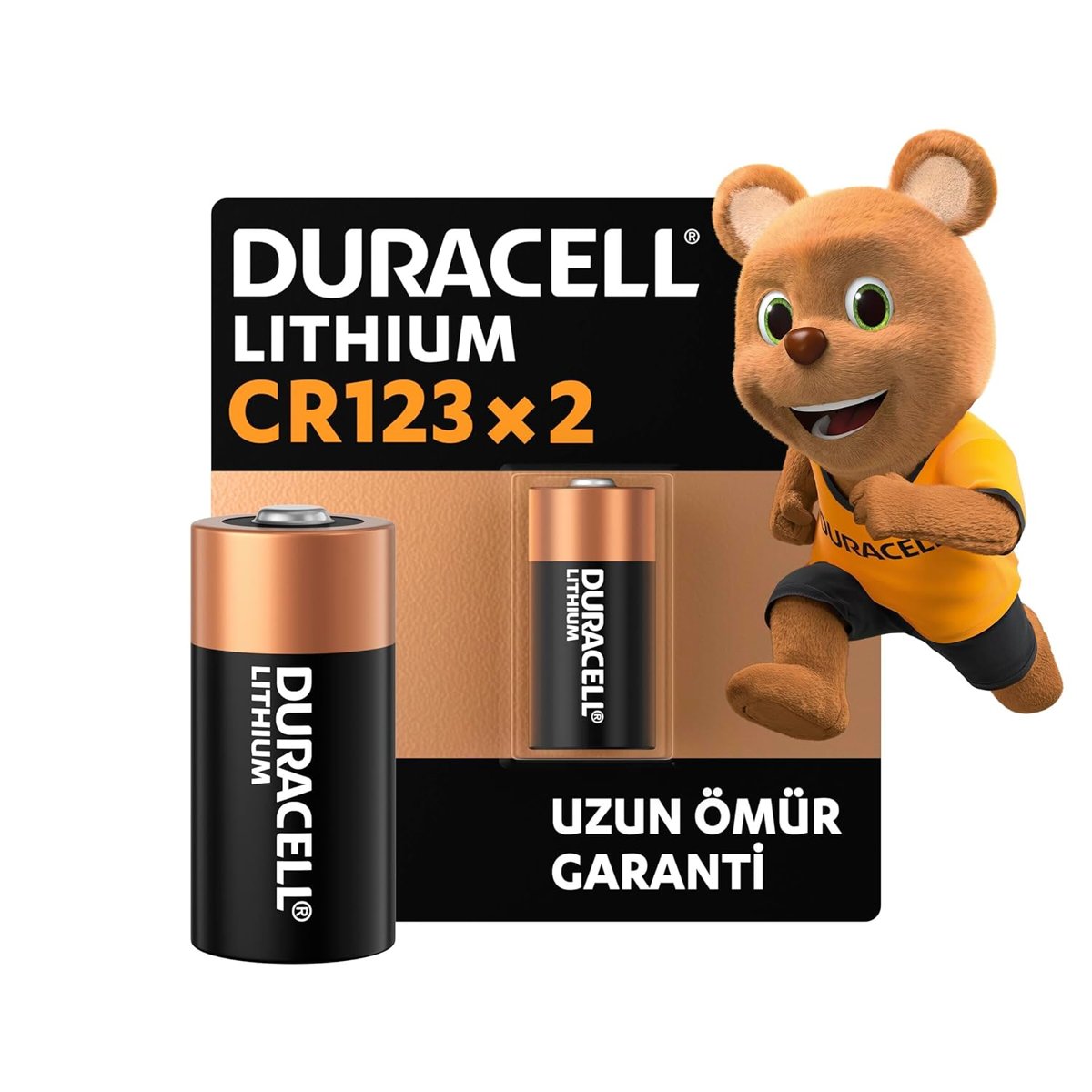 Duracell Cr123 Yüksek Güçlü Lityum Pil (2’Li Paket) 3V (Cr123A / Cr17345) – Uzun Kullanım Ömrü – Kam