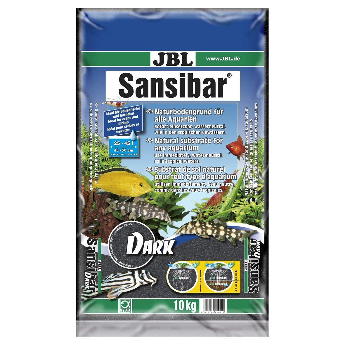 Jbl Sansıbar Siyah 0,2-0,5mm 10 Kg Kum