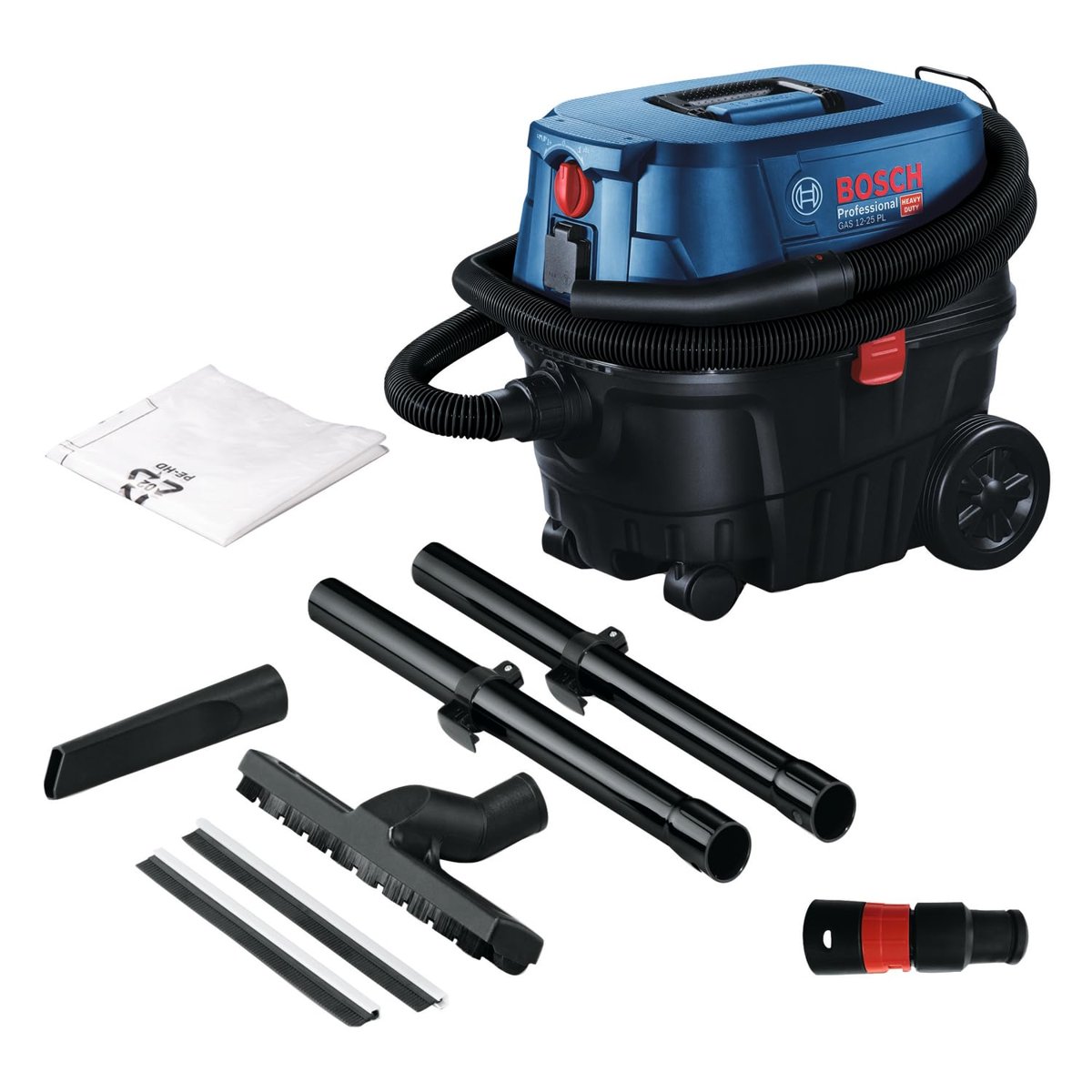Bosch Professional GAS 12-25 PS Elektrikli Süpürge (1.250 W, Hazne hacmi, brüt: 25 lt, H13 HEPA Filtre)