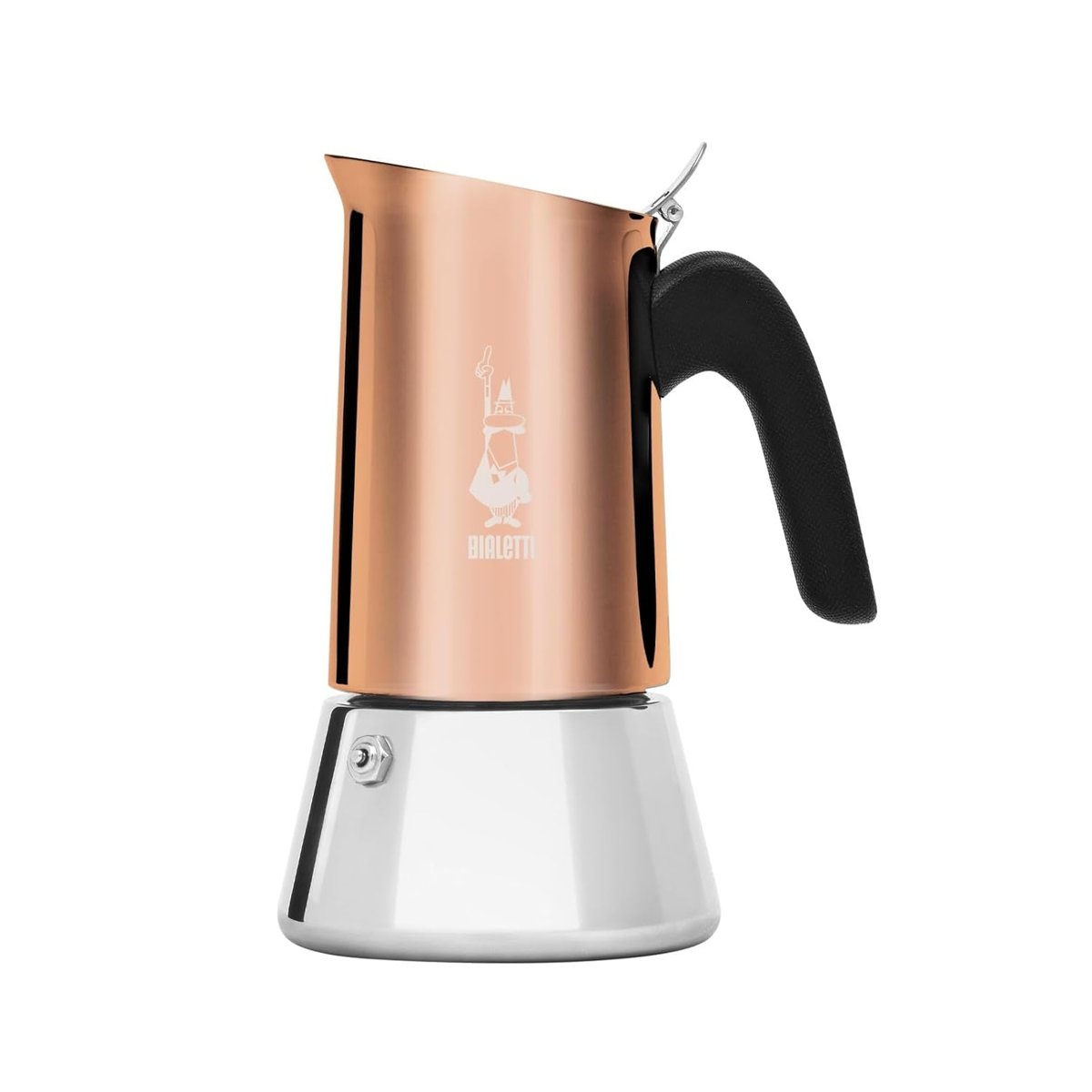 Bialetti - Venus: 6 Cups Ocak Üstü Espresso Pişirici - 235ml - Kahverengi, Gümüş Renk - Paslanmaz Çe